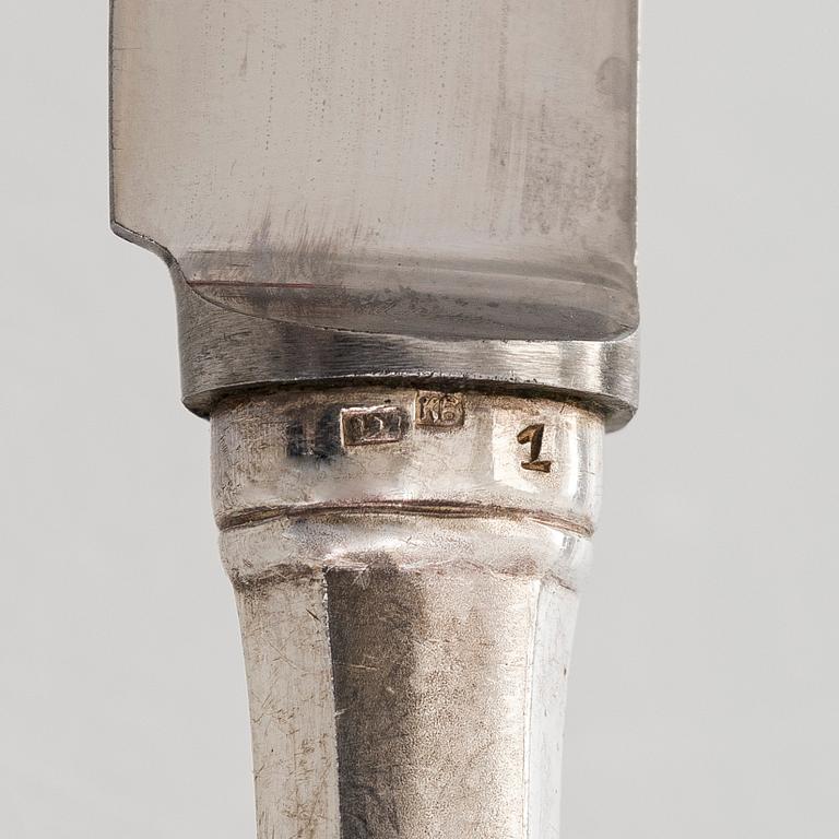 Bestickuppsättning, 24 dlr, silver Kultakeskus, Tavastehus 1939.