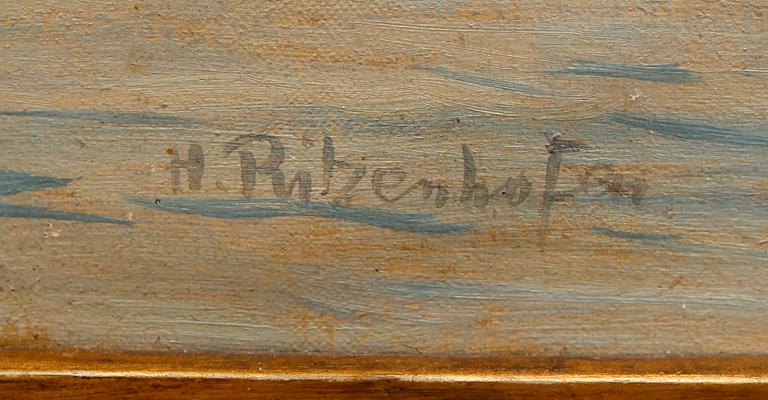 HUBERT RITZENHOFEN, olja på duk, signerad.