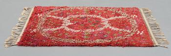 Ann-Mari Lindbom, gift Forsberg, A CARPET, "Ann-Maris röda", knotted pile, ca 111 x 92 cm, signed AB MMF AMF.