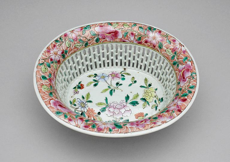 GALLERSKÅL, porslin, Kina 1800-tal.