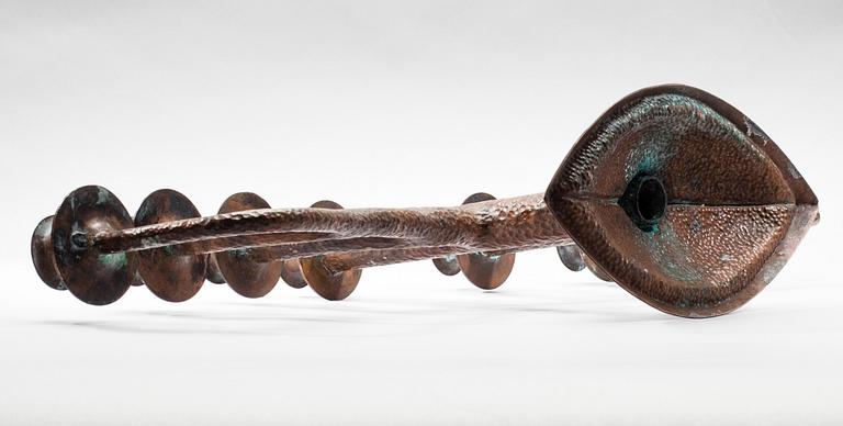 LJUSSTAKE, koppar, jugend, ca 1900.