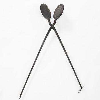 A Swedish waffle-iron, 18th century.