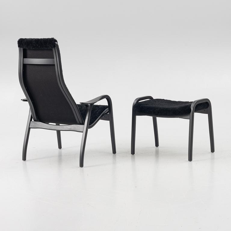 Yngve Ekström, a 'Lamino' easy chair with footstool, Swedese, 2018.
