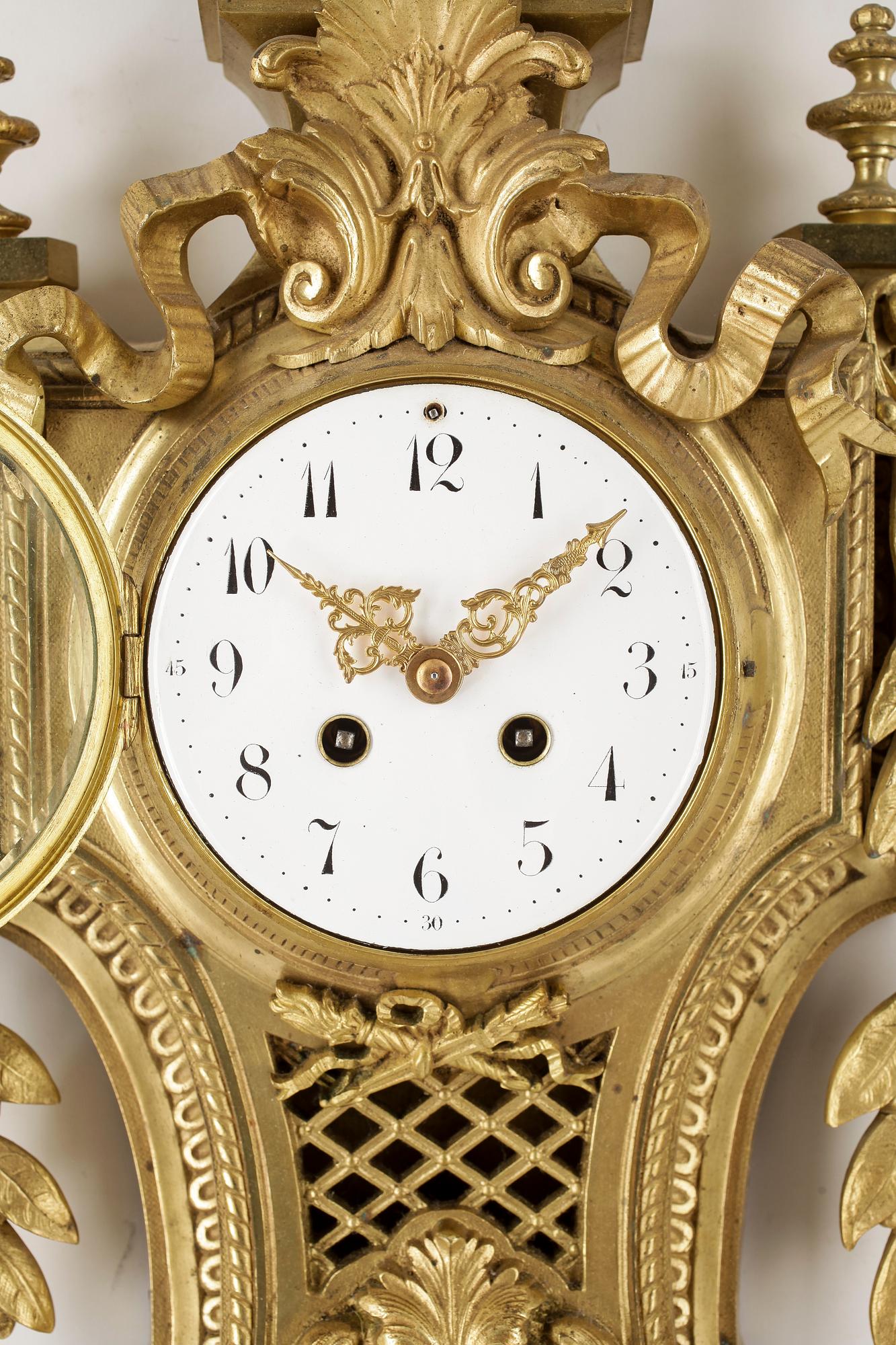 VÄGGPENDYL, Louis XVI-stil, Japy & Freres, Frankrike, omkring 1900-tal.