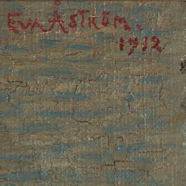 EVA ÅSTRÖM, Olja på duk, signerad och daterad 1912.