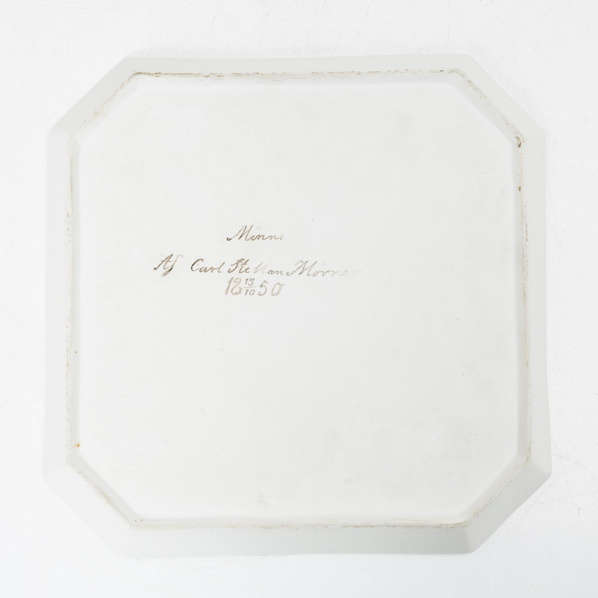 Coffee service, 6 pieces, porcelain, tête à tête, Empire, first half of the 19th century.