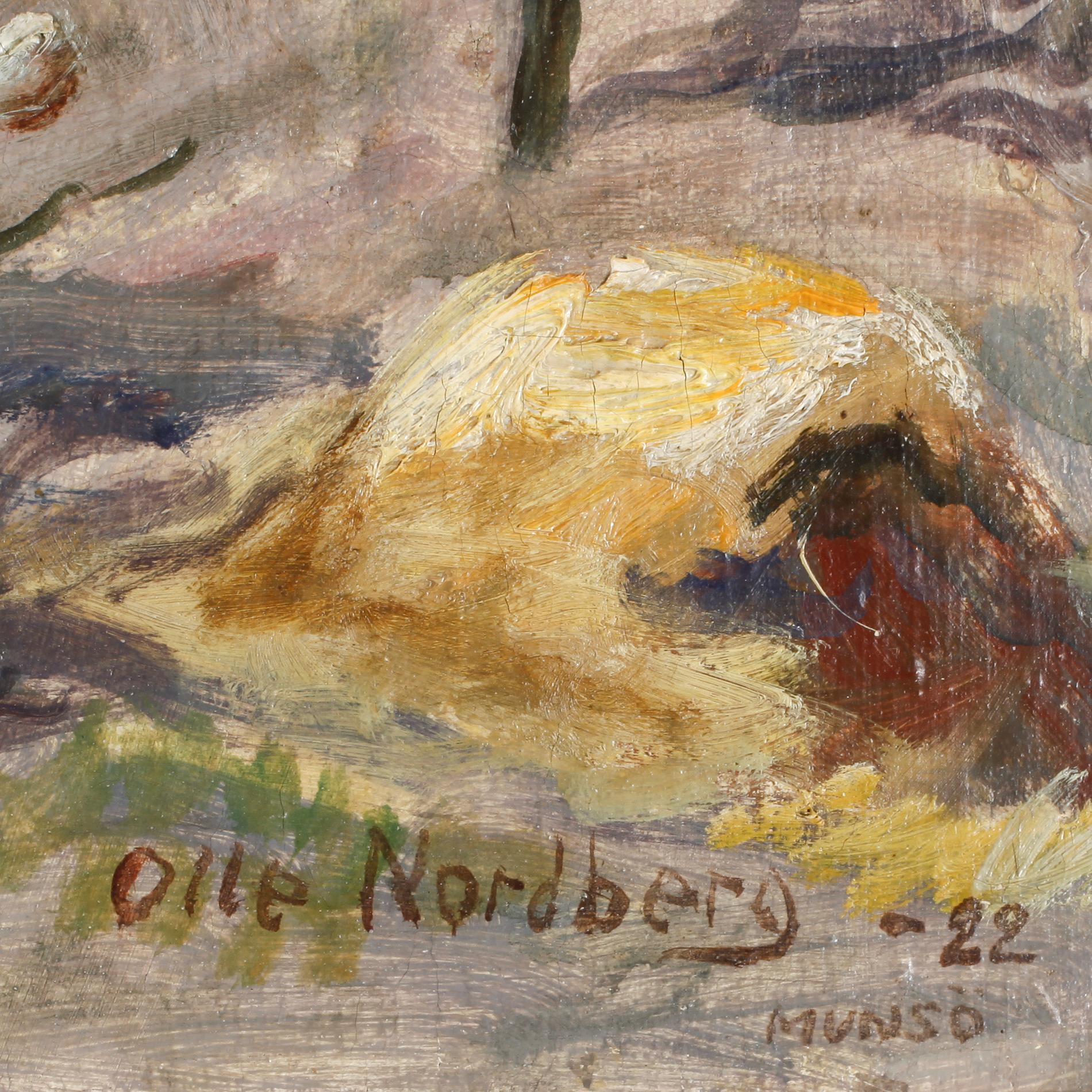 OLLE NORDBERG, olja på duk, signerad och daterad -22.