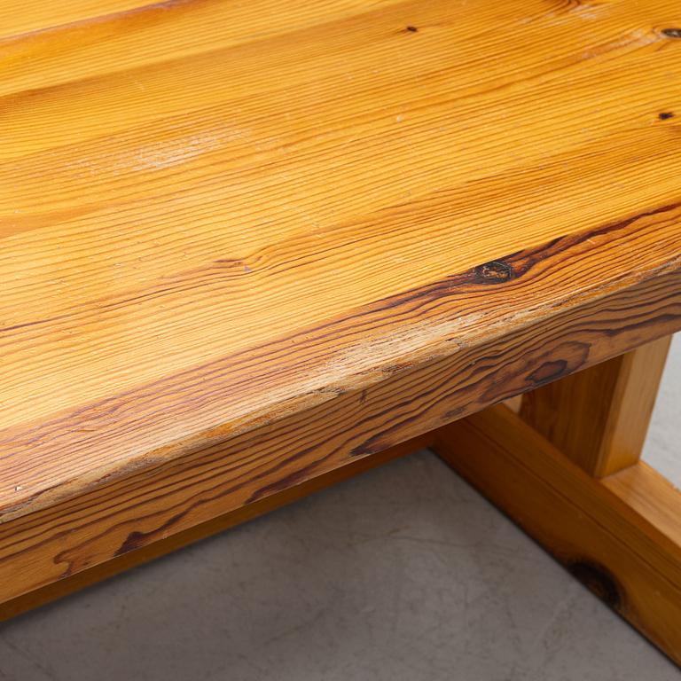 Coffee table, pine, second half of the 20th century.