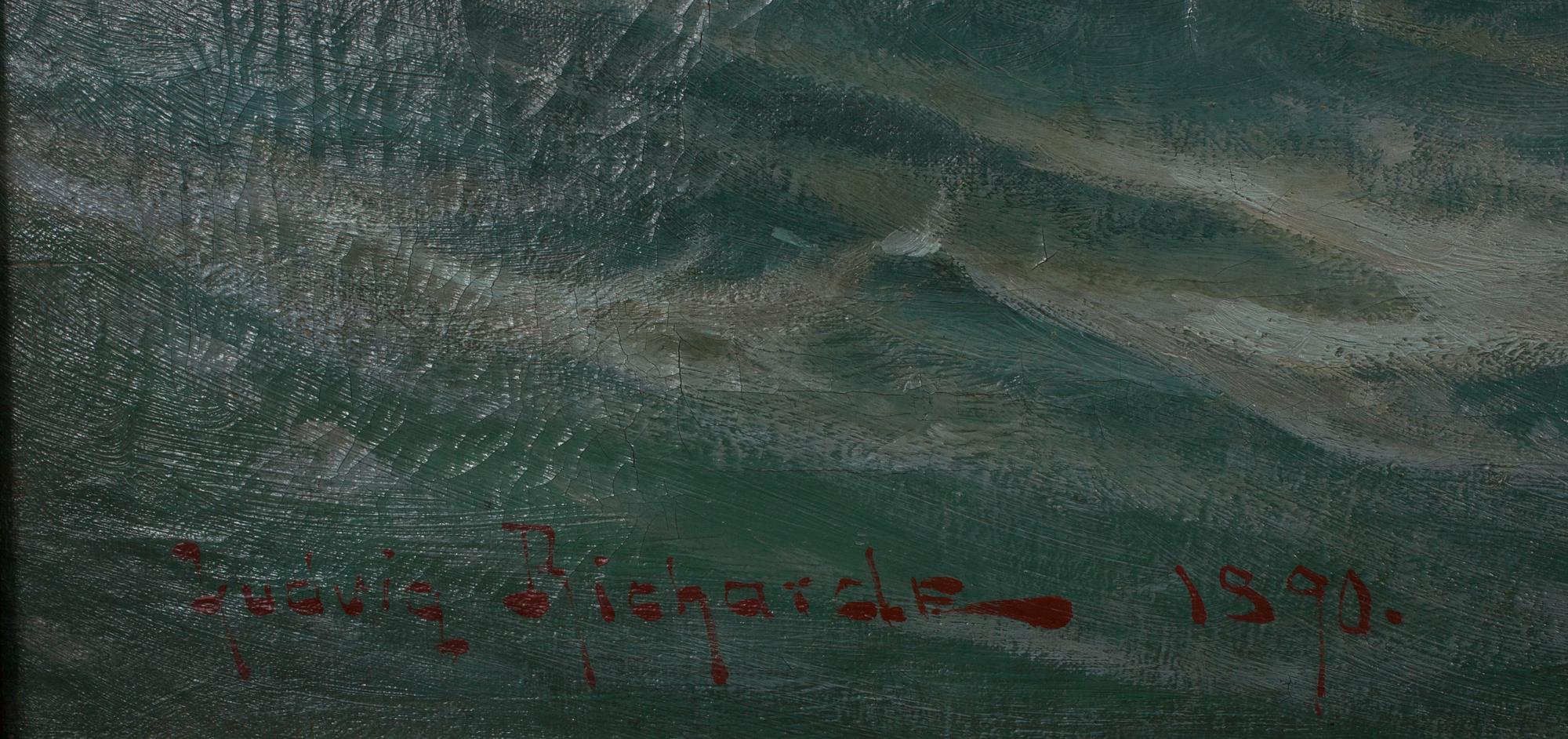 LUDVIG RICHARDE (RUOTSI), öljy kankaalle, sign. ja päiv. 1890.