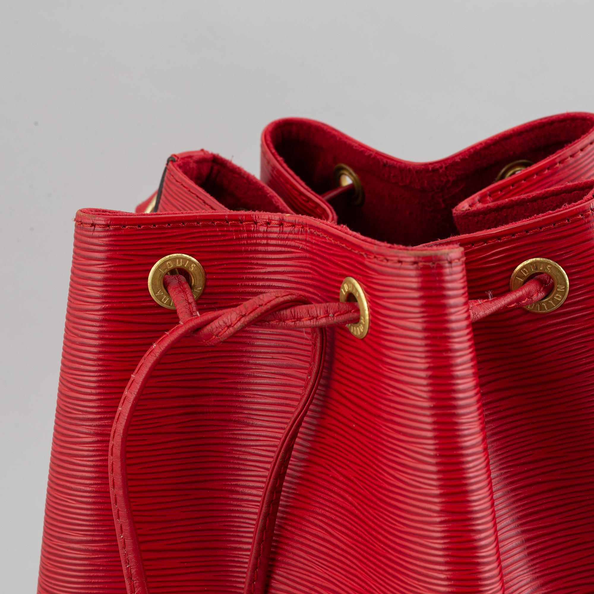 Louis Vuitton, a red Epi 'Noé' handbag, 1995.