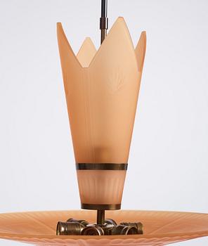 Harald Notini, a ceiling lamp, model "6544", Arvid Böhlmarks Lampfabrik, Sweden 1930s.