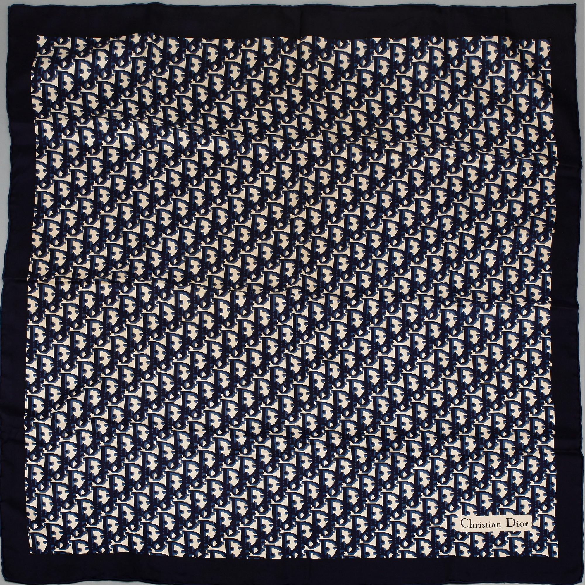 SCARF, 2 st, siden och cashmere, Dior.