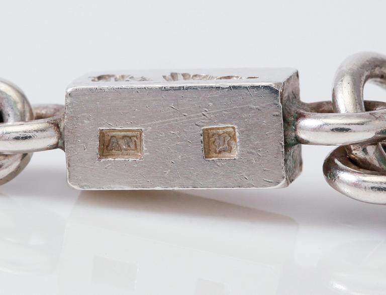 COLLIER, sterlingsilver, Wiwen Nilsson, Lund 1973.