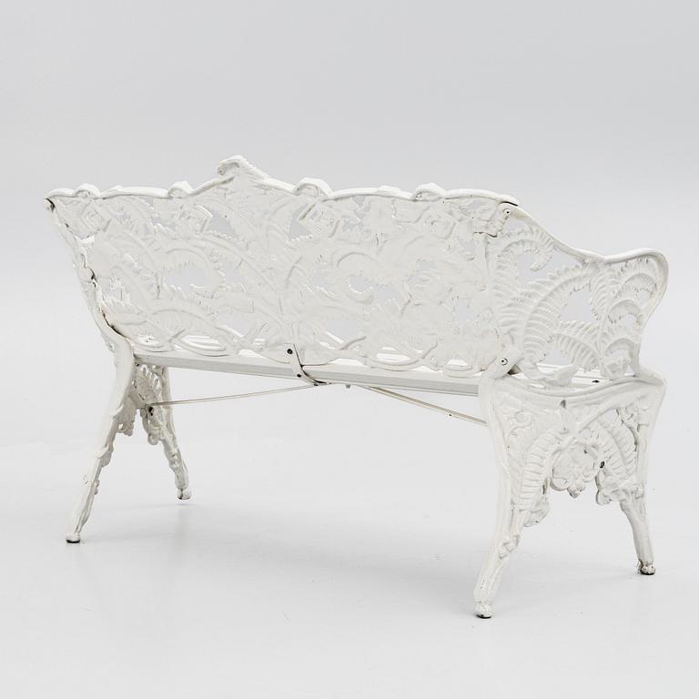 A garden sofa, Melins Metallgjuteri, Anderstorp, second half of the 20th Century.