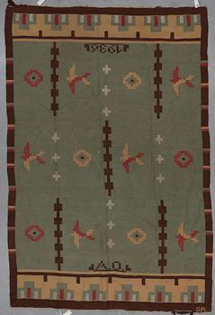 MATTA, rölakan, Signerad SP o daterad 1936. Ca 338x223 cm.