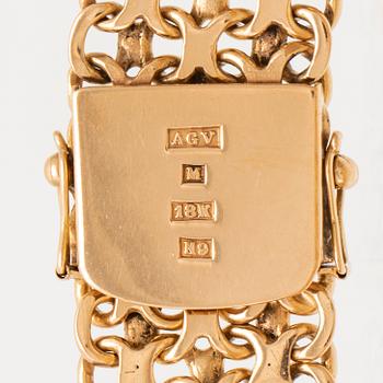 Bracelet X-link 18K gold.