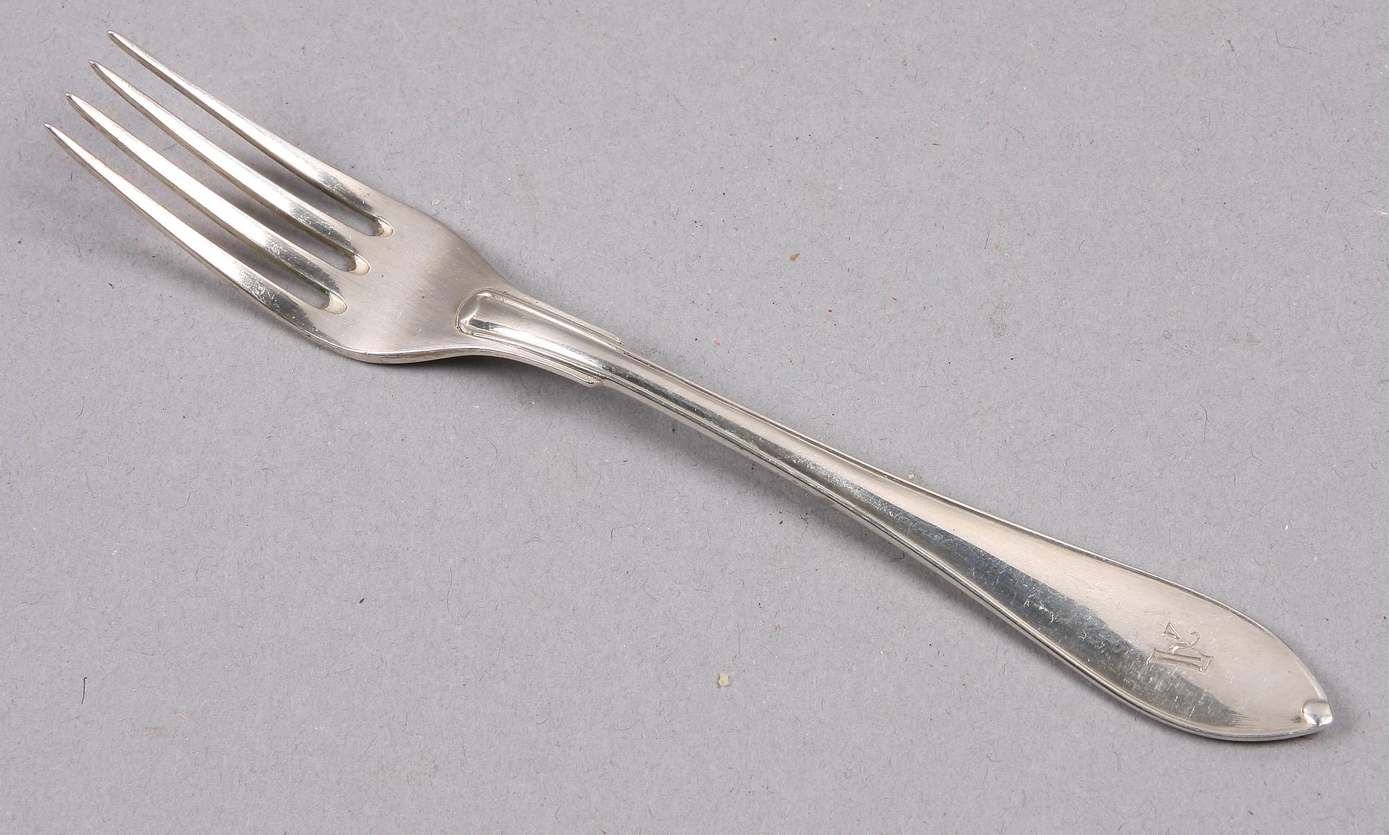 DESSERTGAFFLAR, 12 st, silver, GAB, 1927. Ca 300 g.