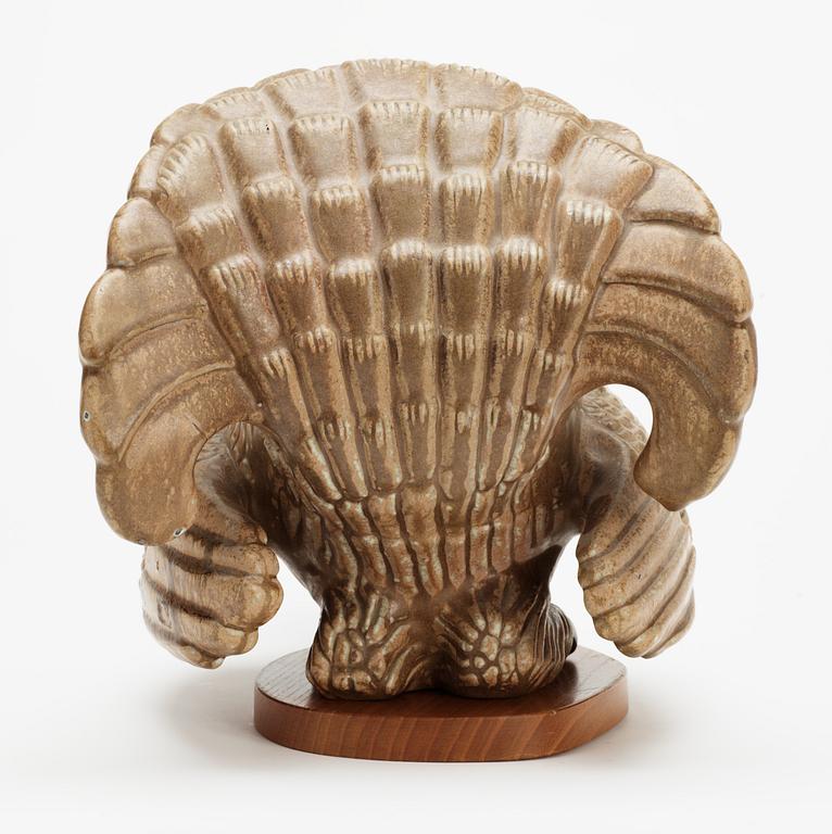 A Gunnar Nylund stoneware figure of a grouse, Rörstrand.