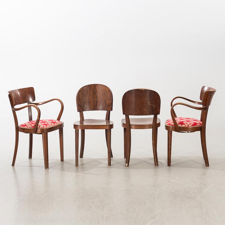 KARMSTOLAR ett par samt STOLAR ett par 1930/40-tal.