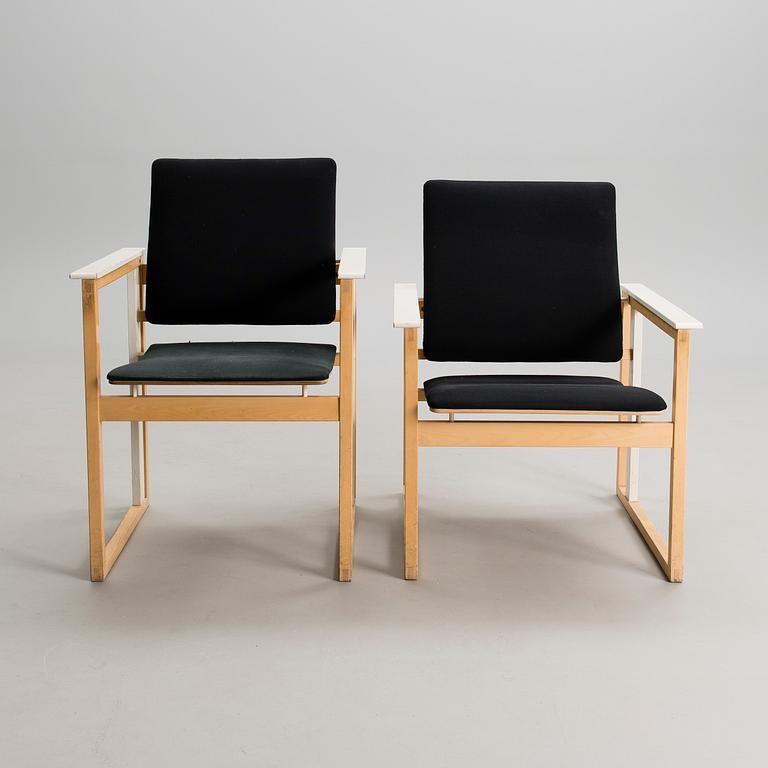 SIMO HEIKKILÄ, TWO LOUNGE CHAIRS, "Artzan", Finland 1980s.