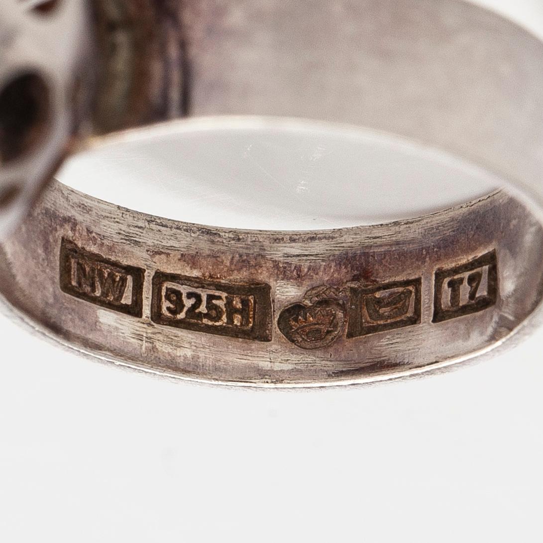 Liisa Vitali, Rings, 2 pcs, silver, Westerback, Helsinki, 1970s.