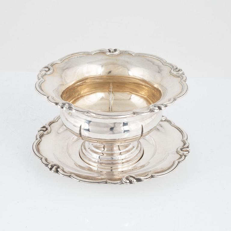 A Swedish silver bowl, mark of Gustaf Theodor Folcker, Stockholm 1856.