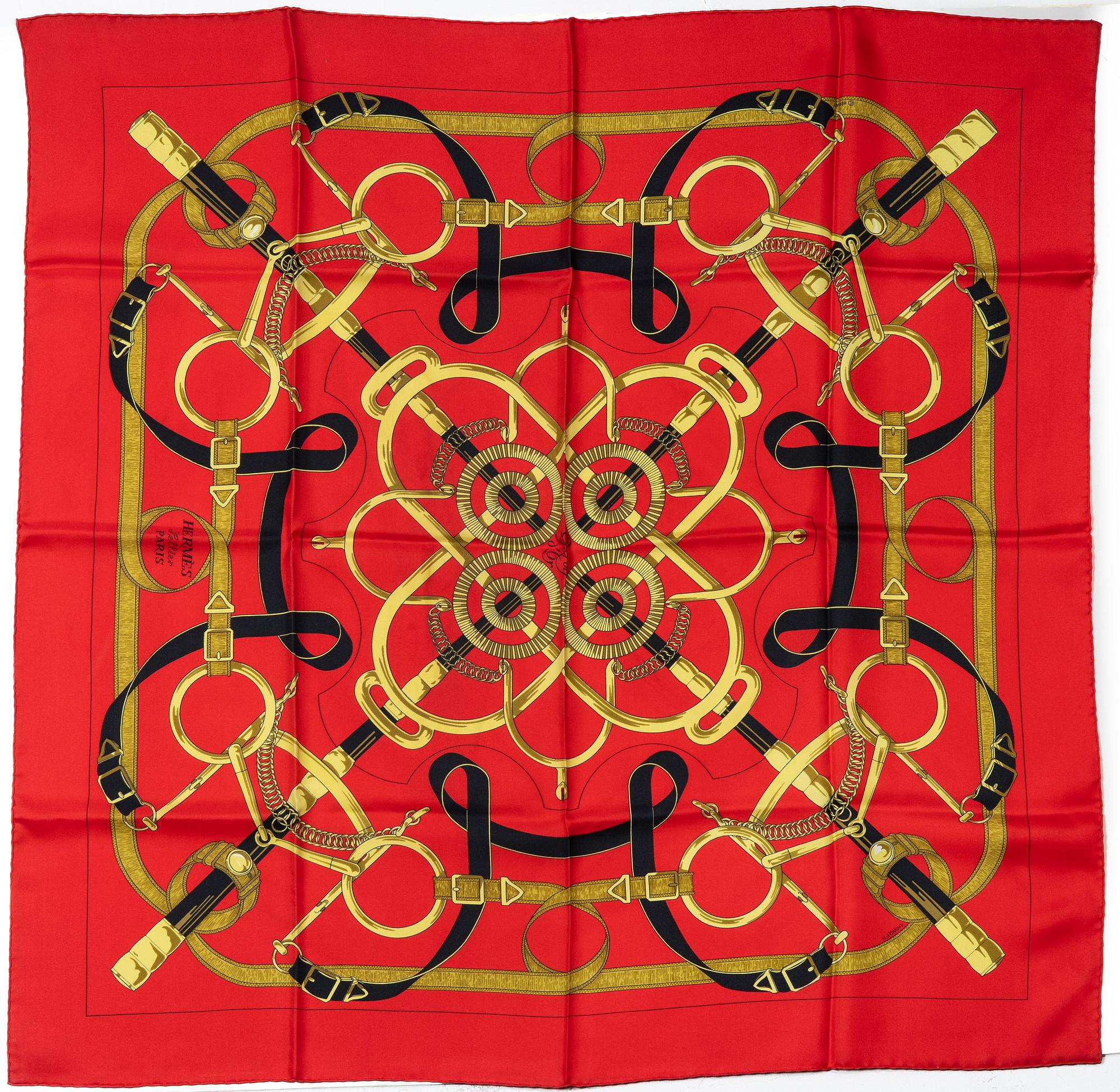 Hermès, scarf, "Eperon d'Or".