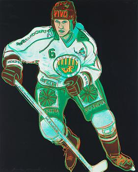 Andy Warhol, "Frölunda Hockey Player".