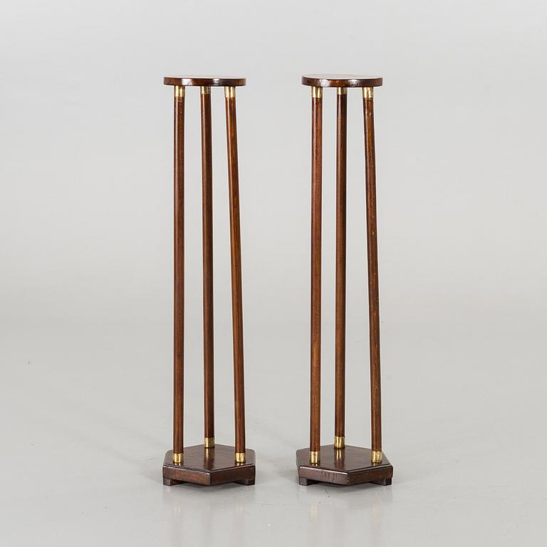 A pair of pedestals, 20th century.