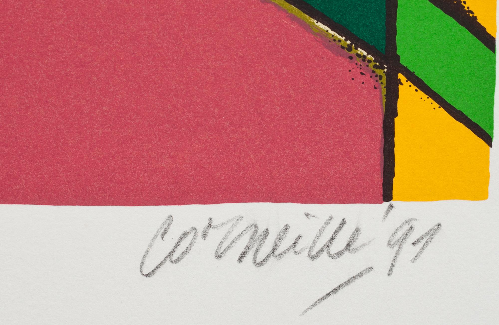 BEVERLOO CORNEILLE, färglitografi, signerad och daterad -91, numrerad 1/250.