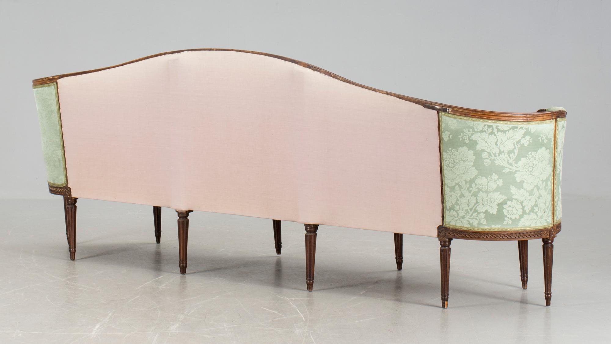 SOFFA, gustaviansk, 1700-talets slut.