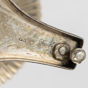 Adolf Zethelius, sockerskål med lock, silver, Stockholm 1813. Empire.