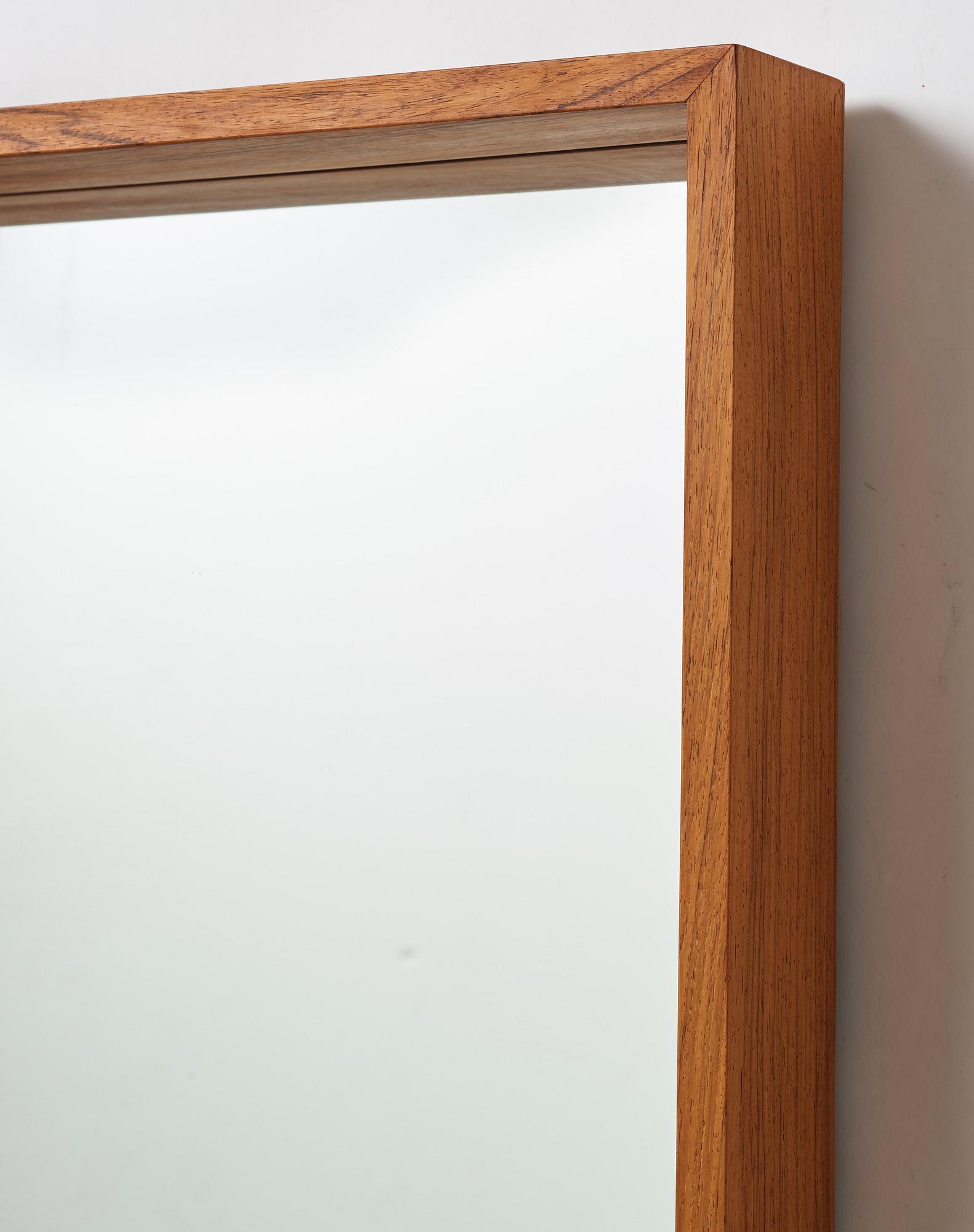 A Swedish 1950's-60's mirror model 7028 from Glas & Trä, Hovmantorp.