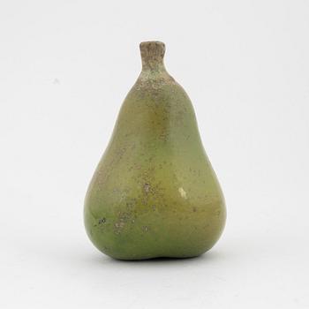 Hans Hedberg, a faience sculpture of a pear, Biot, France.