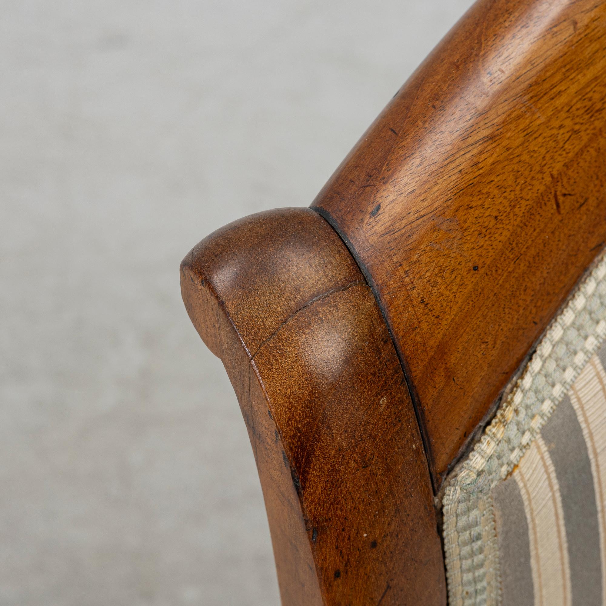 Karmstolar, ett par, Empire, 1800-talets första hälft.