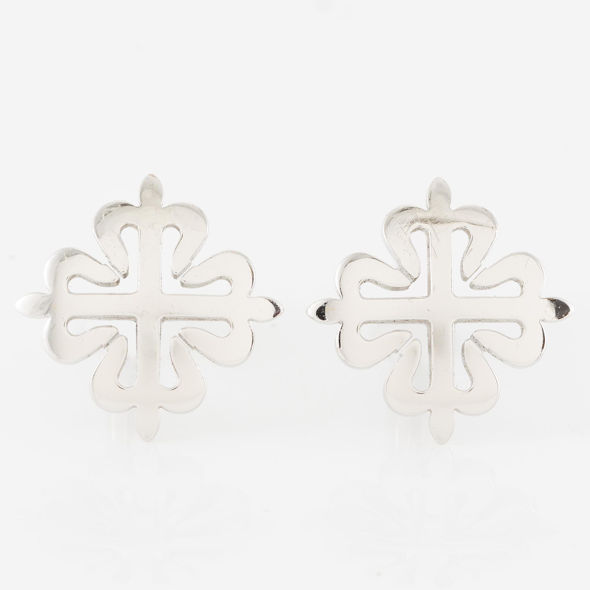 Patek Philippe, Manschettknappar, Calatrava Cross, 18K vitguld.