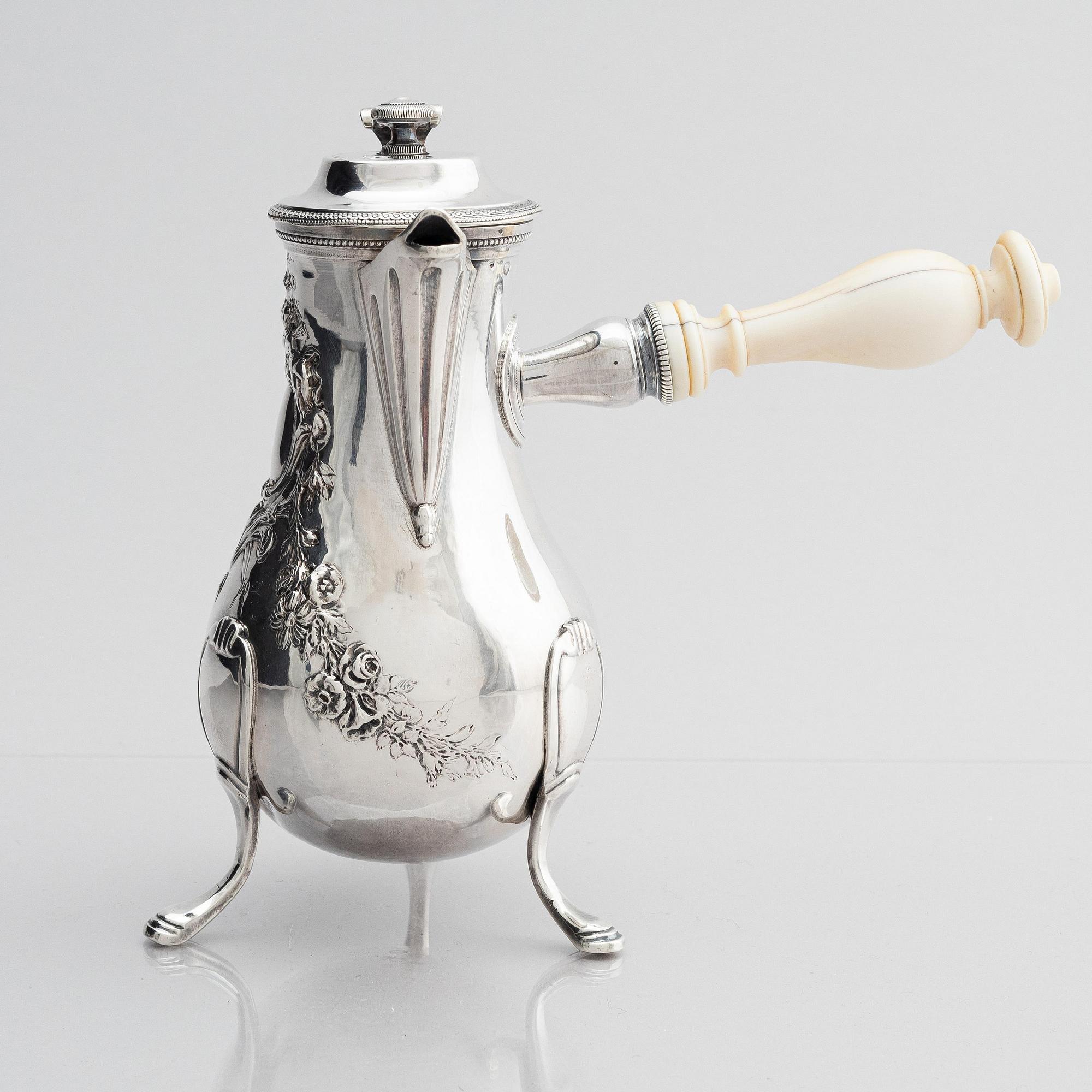 A French silver jug, mark of Jean-Pierre Nicolas Bibron, Paris (active circa 1798-1809).