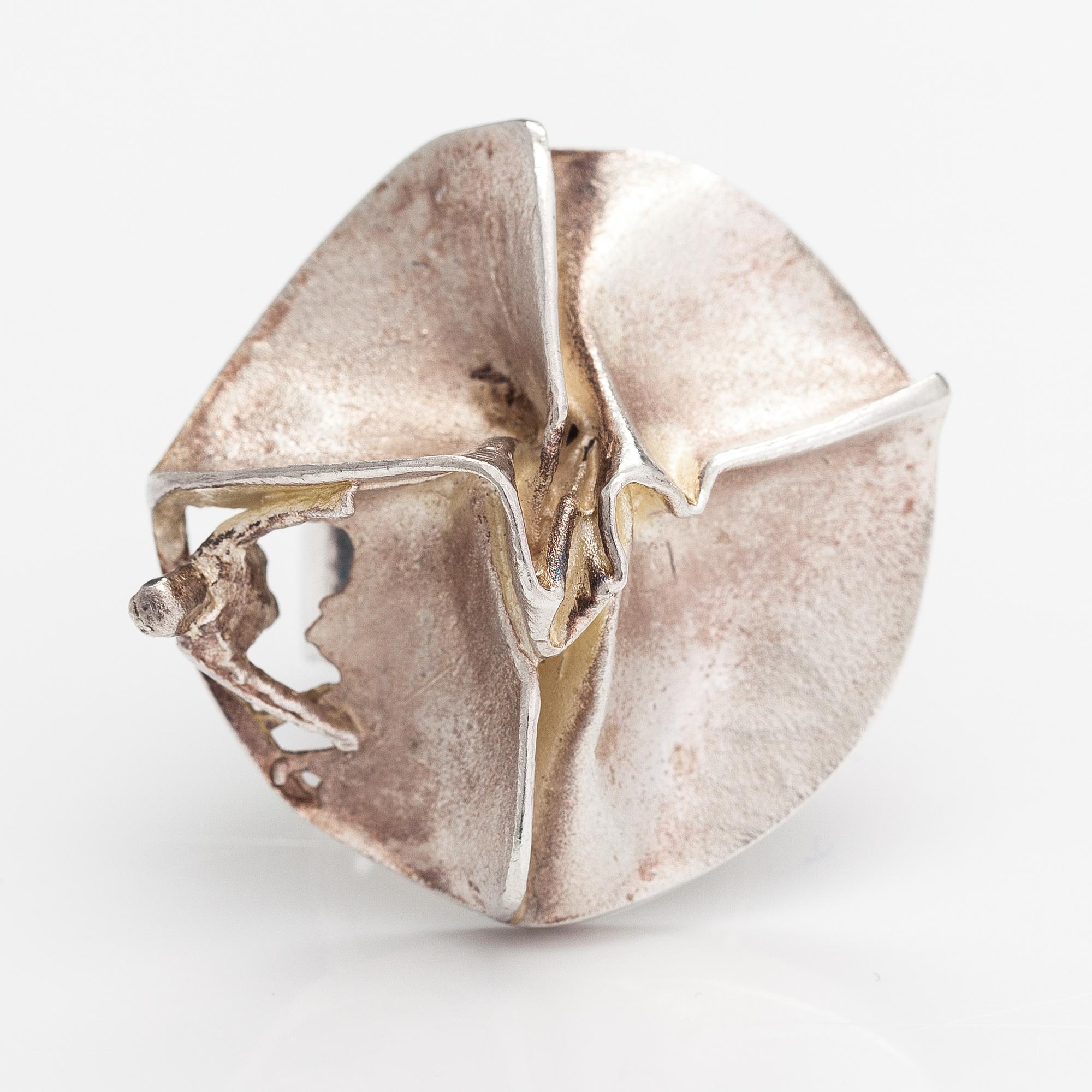 Björn Weckström, A stelringsilver ring "Jaara's dream". Lapponia 1969.