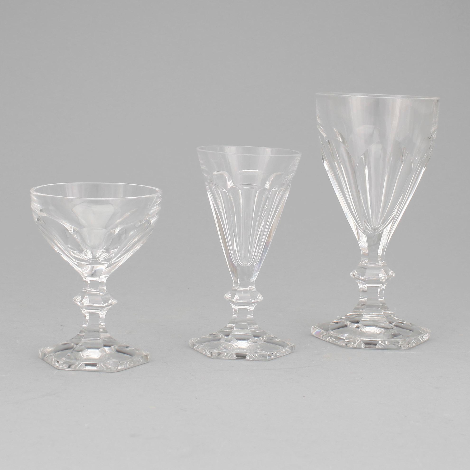 GLASSERVIS, 32 delar, "Geraldine", Fritz Kallenberg, Boda, 1900-talets andra hälft.