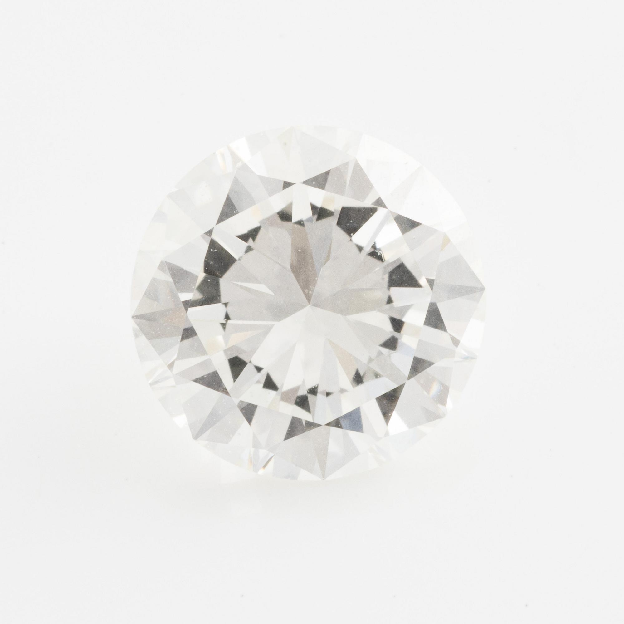 En lös briljantslipad diamant 2.10 ct kvalitet ca I vvs.
