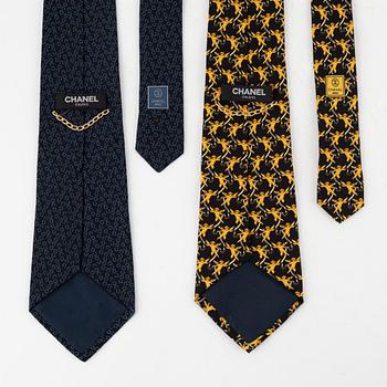 Chanel, ties, 2 pcs.