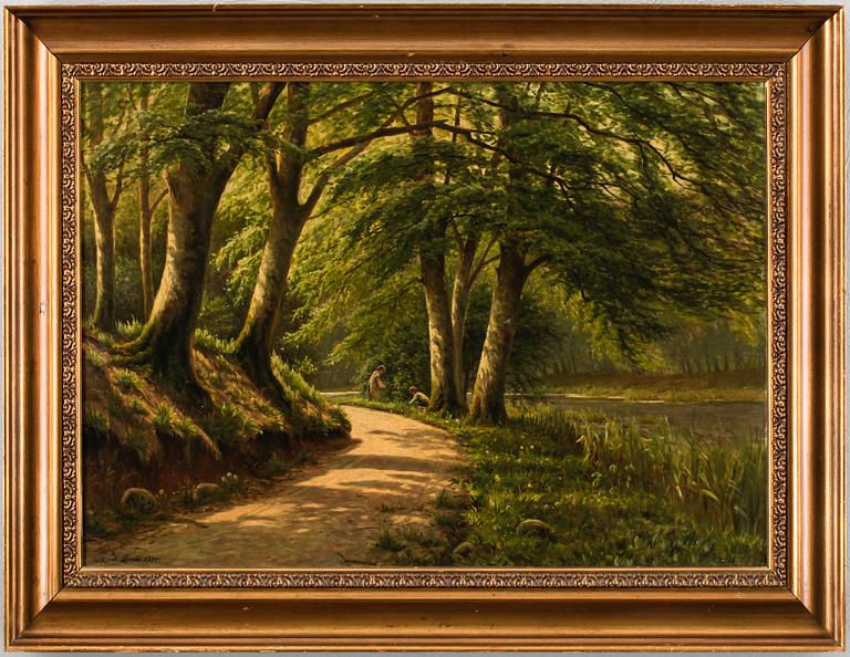 ADOLPH ALFRED LARSEN, olja på duk, signerad och daterad 1914.