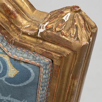 A pair of Louis XVI armchairs by Noël-Toussaint Porrot, Paris, (master 1761) second part of the 18th century.