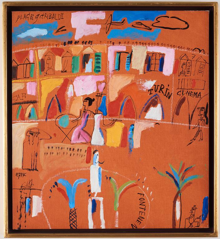 MADELEINE PYK, olja på duk, signerad.