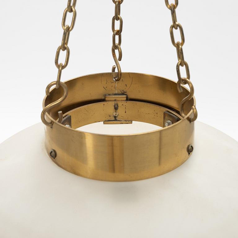 A glass ceiling lamp, second half of the 20th Century.