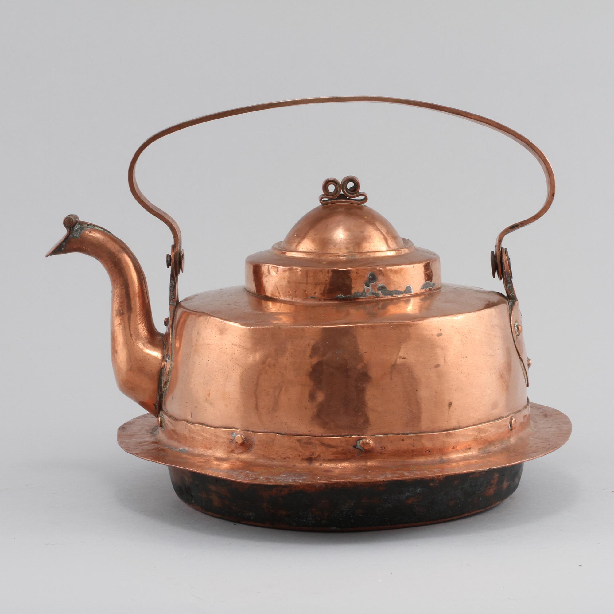 KAFFEPANNA, koppar, 1800-tal.