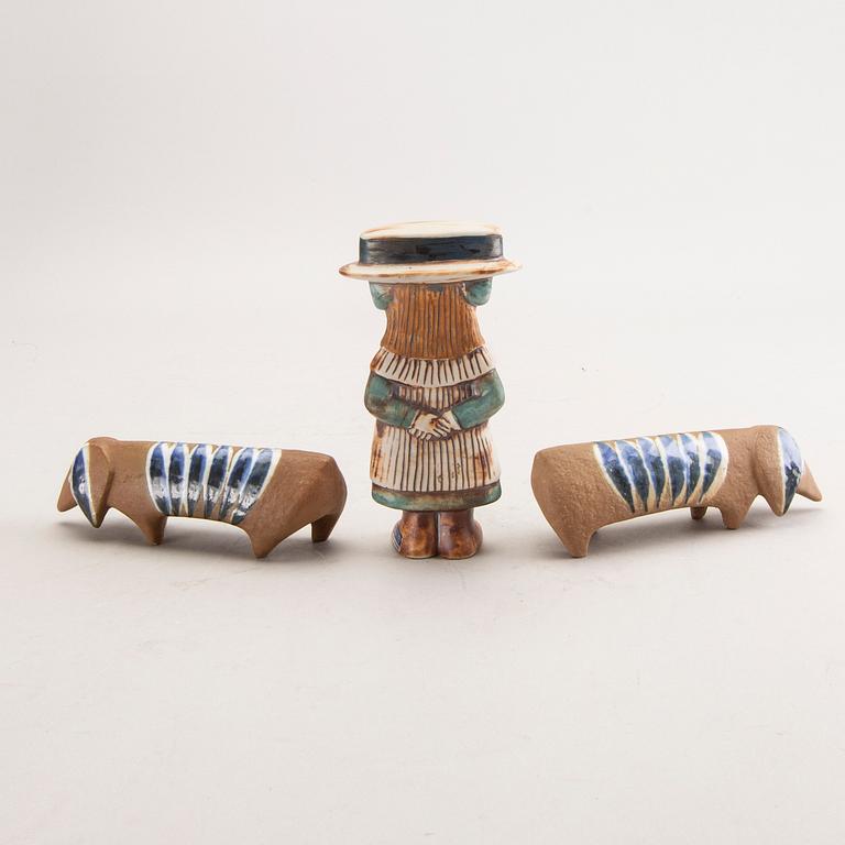 Lisa Larson, a set of three figurines.