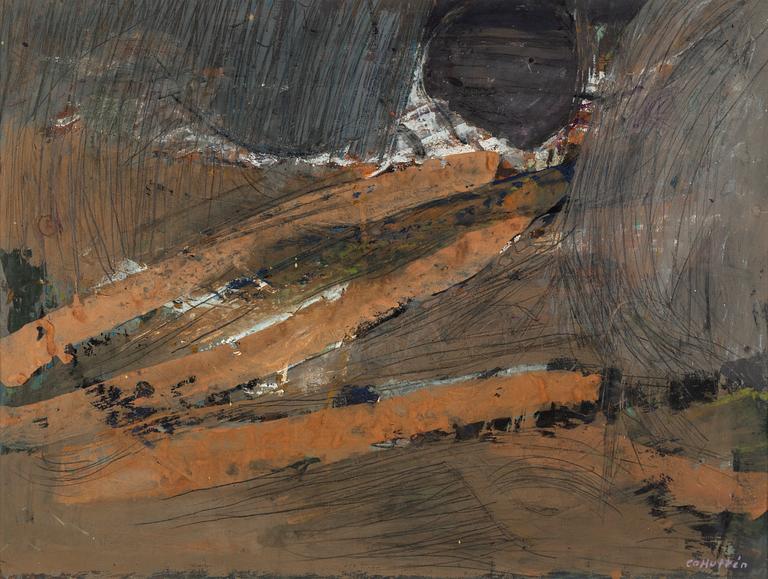 CO HULTÉN, mixed media, signed CO Hultén.