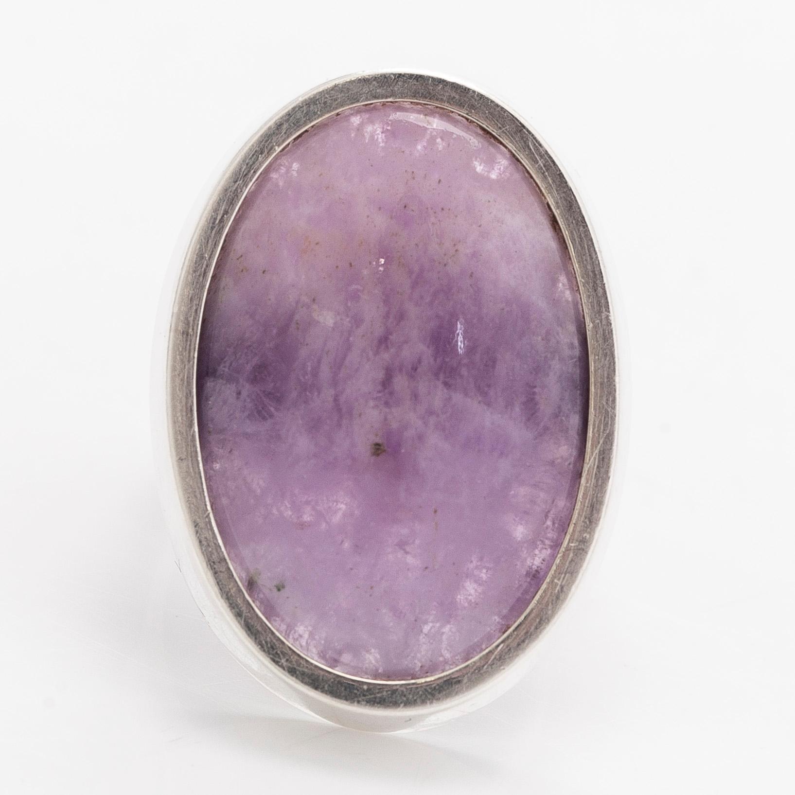 A silver ring with amethyst, Kaunis Koru, Helsinki 1961.