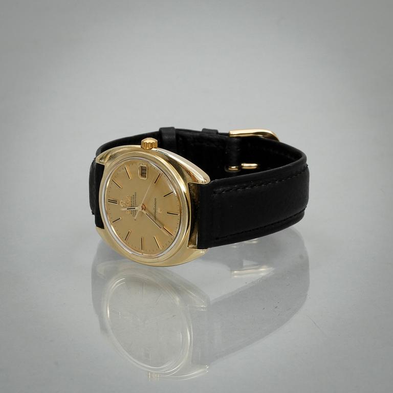 ARMBANDSUR, guld på stål. Omega Constellation, 1900-talets andra hälft.
